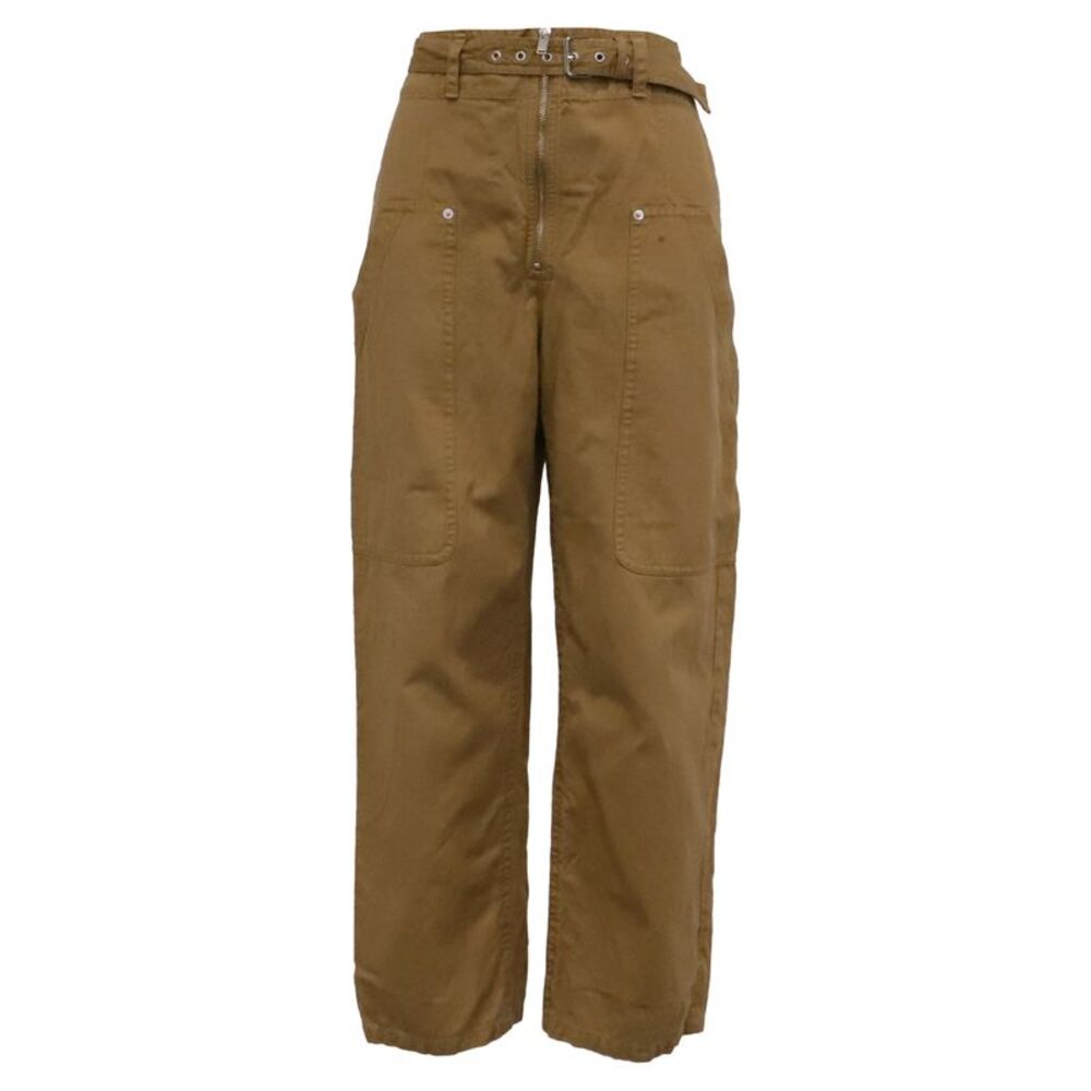 Isabel Marant Etoile High-Rise Belted Jeans in Brown Cotton